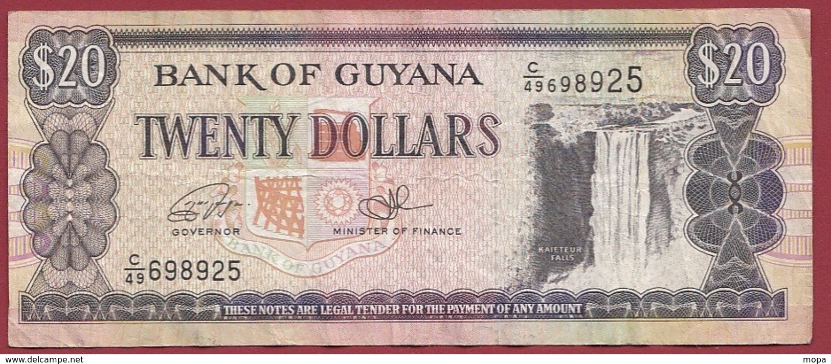 Guyana  20 Dollars 1996  Dans L 'état (8) - Guyana