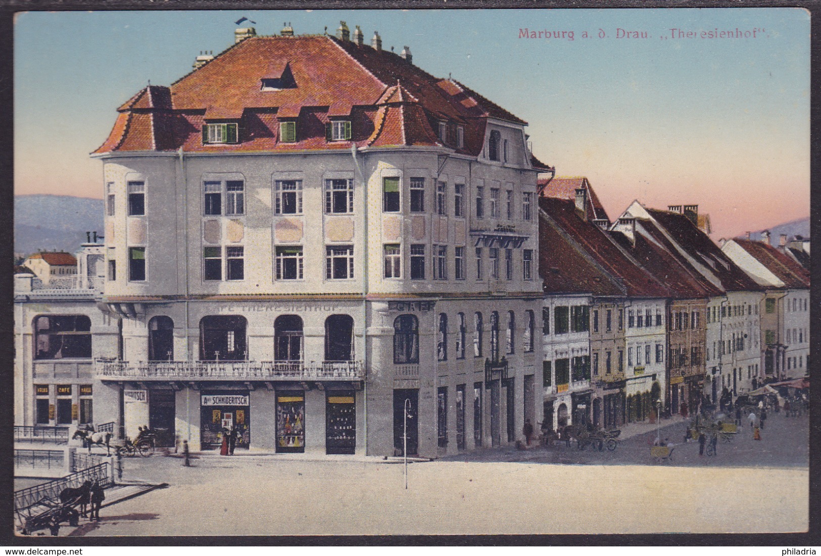 Maribor - Marburg "Theresienfof", Mailed 1914 - Slovenia