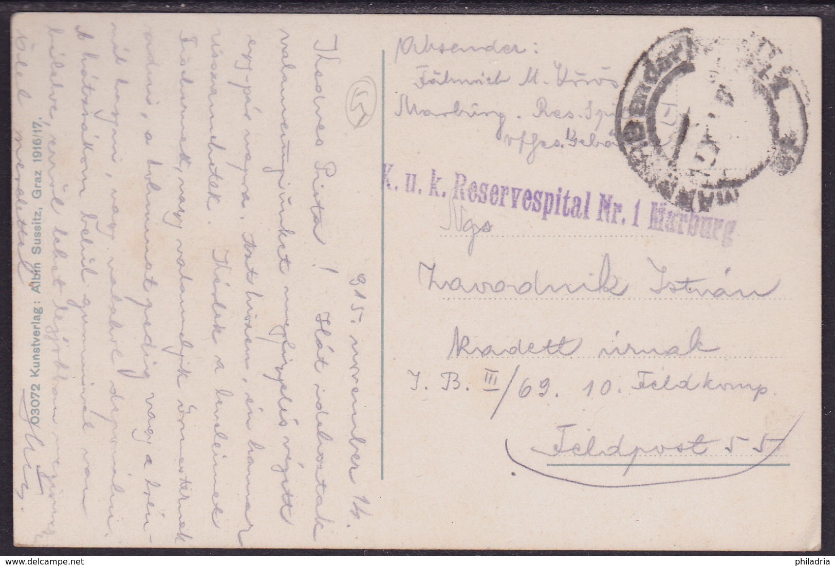 Maribor - Marburg "Theresienfof", Mailed 1914 - Slovenia