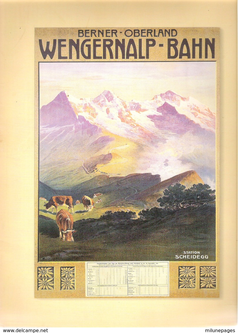 Schweiz SUISSE Berner Oberland Wengernalp-Bahn  Port-Folio 10 Grandes Reproductions - Europa