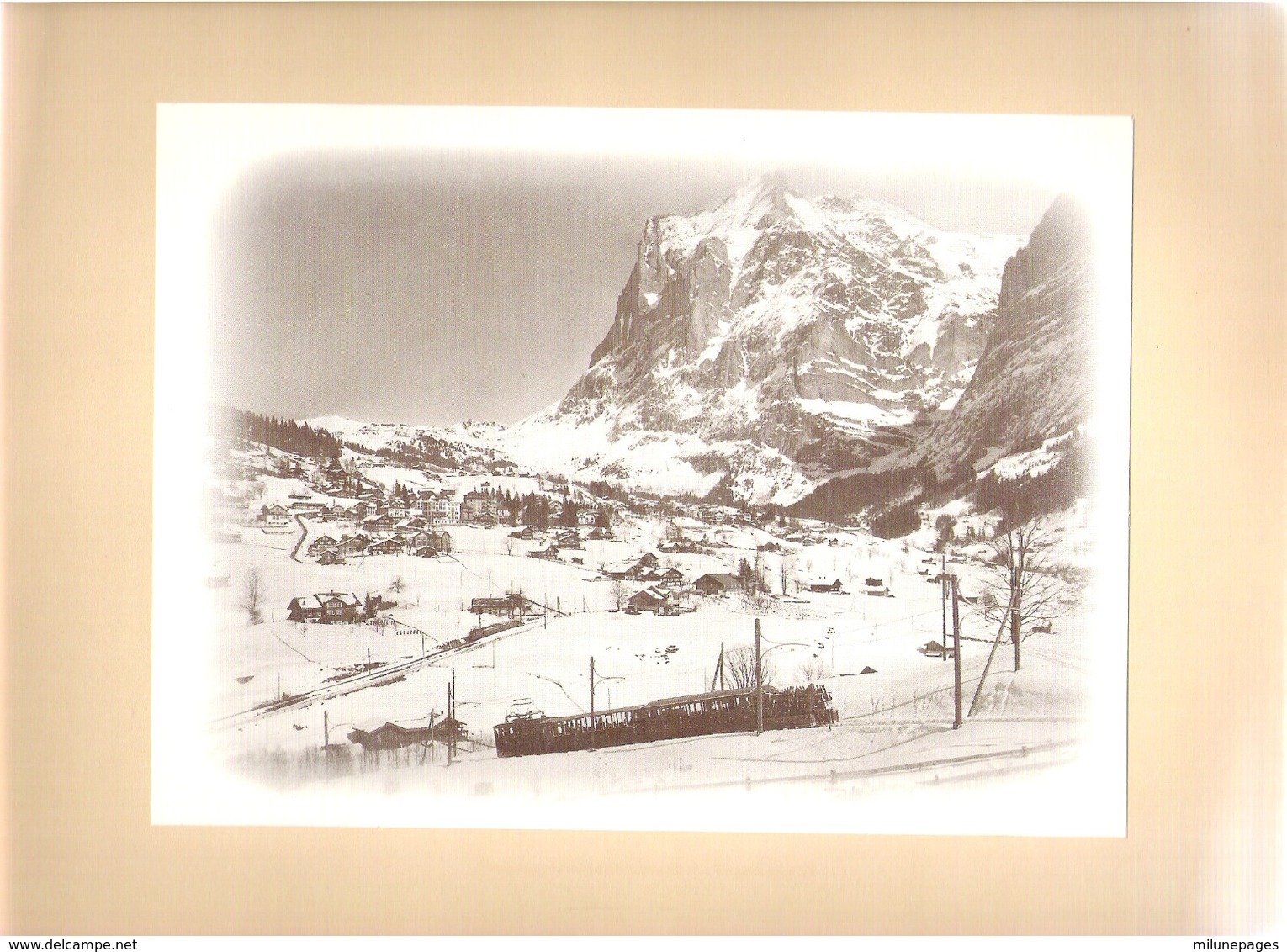 Schweiz SUISSE Berner Oberland Wengernalp-Bahn  Port-Folio 10 Grandes Reproductions - Europe