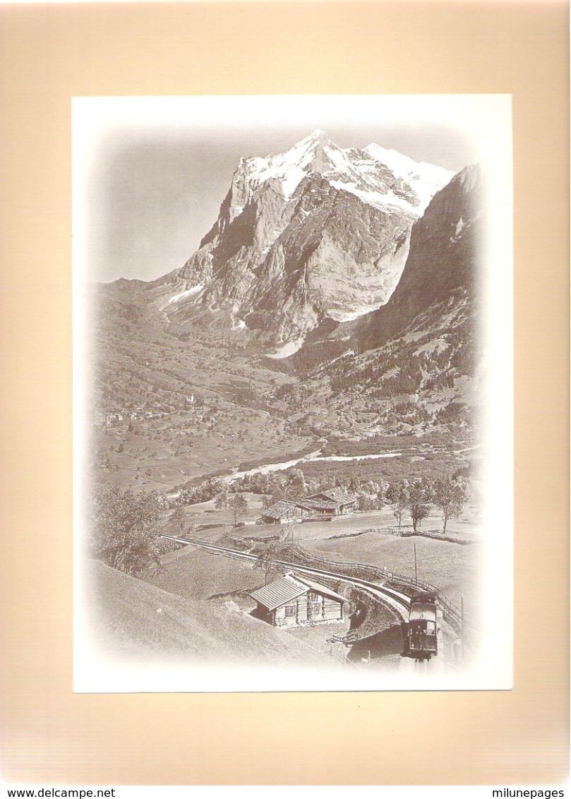 Schweiz SUISSE Berner Oberland Wengernalp-Bahn  Port-Folio 10 grandes reproductions