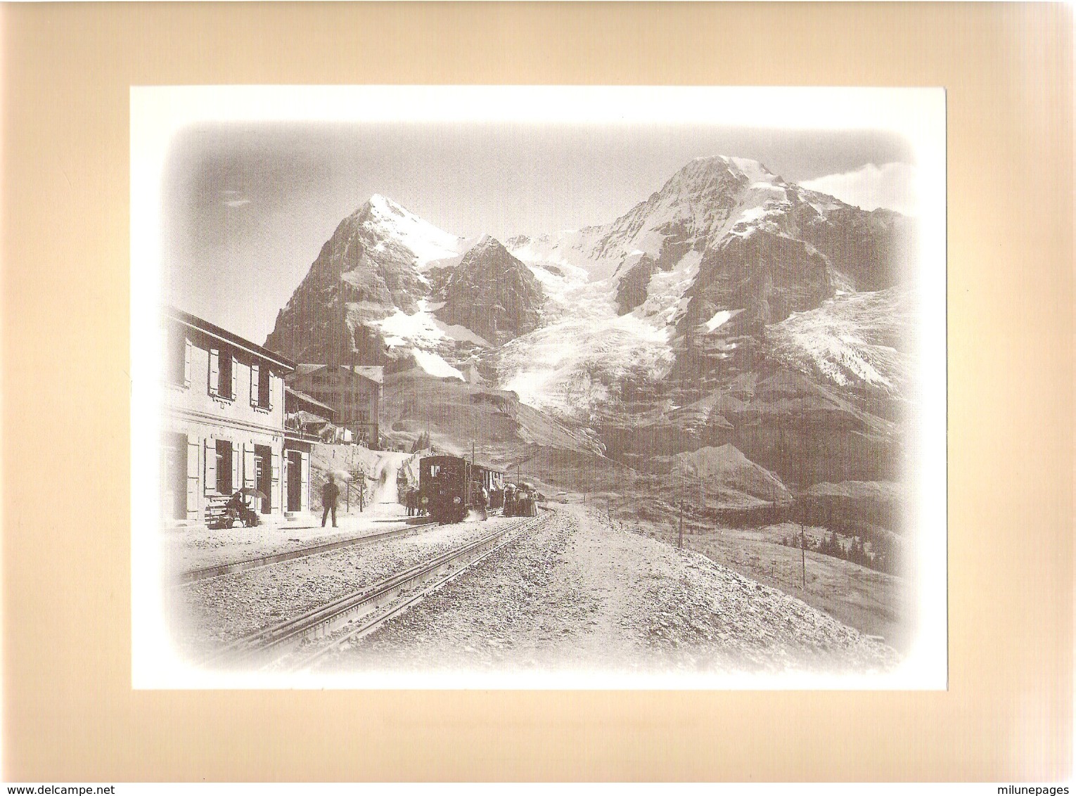 Schweiz SUISSE Berner Oberland Wengernalp-Bahn  Port-Folio 10 grandes reproductions