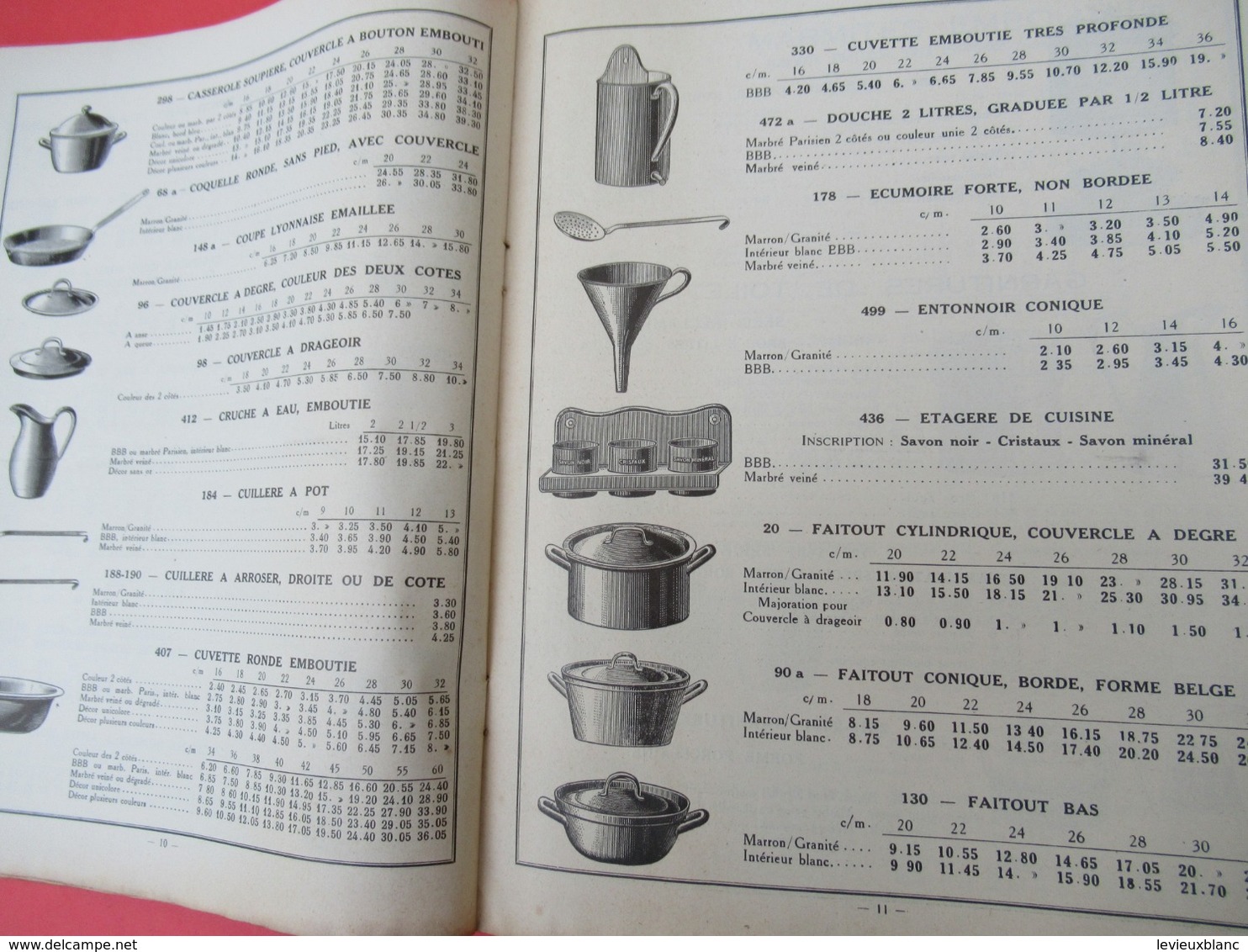 Catalogue- Tarif/ Ustensiles de cuisine emboutis/ vers 1931   CAT259