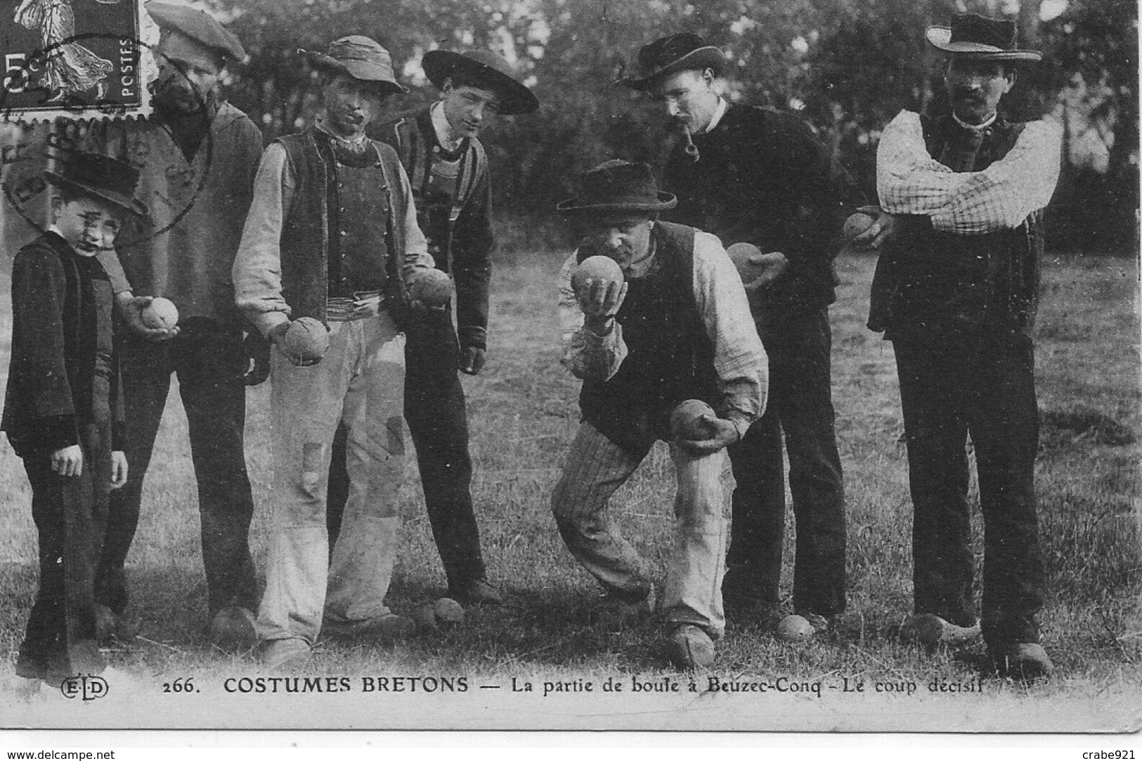 29 BEUZEC-CONCQ LA PARTIE DE BOULES A BEUZEC-CONCQ LE COUP DECISIF - Beuzec-Cap-Sizun