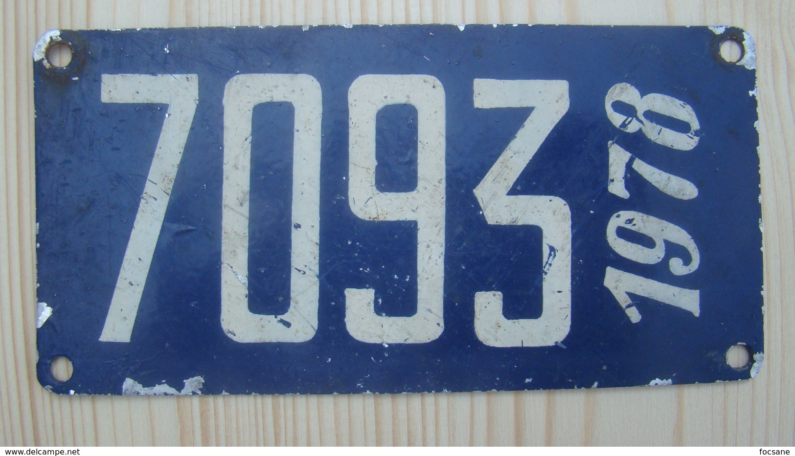 Plaque Bateau National 1978 - Number Plates