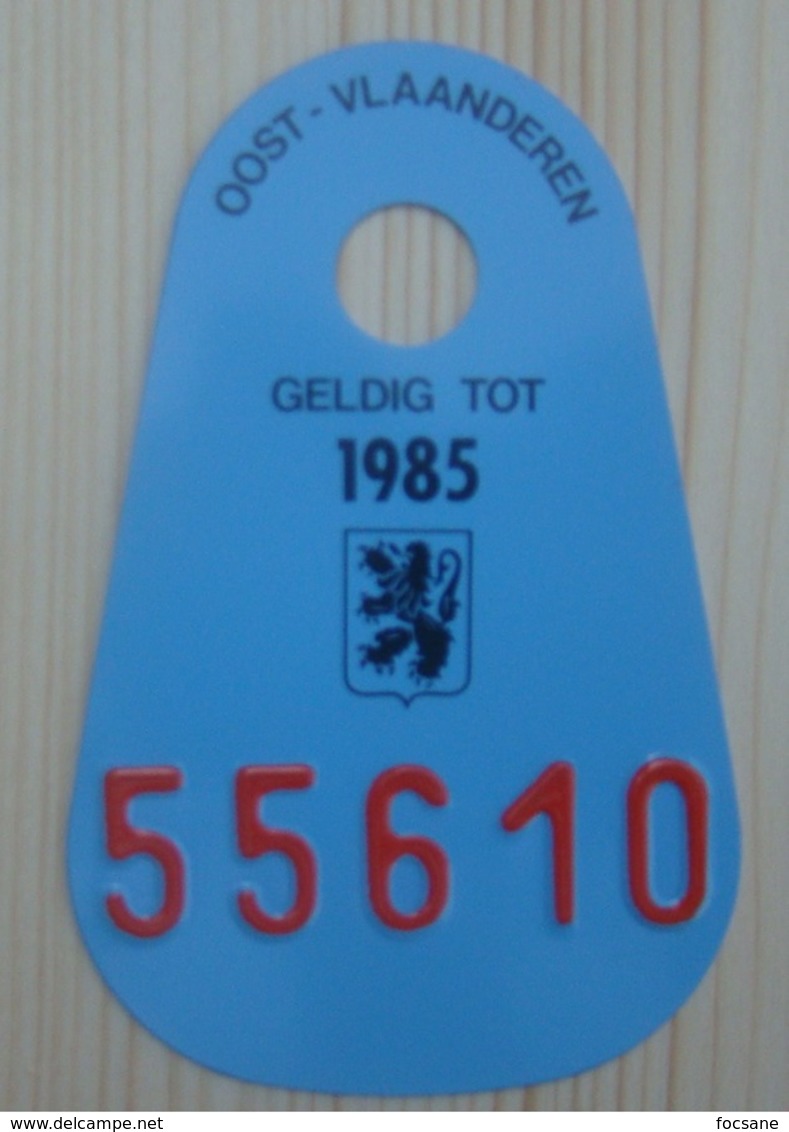 Plaque Vélo  Douane 1985 Port D'Anvers - Targhe Di Immatricolazione