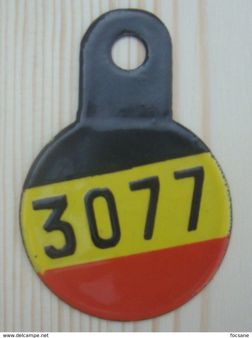 Plaque Vélo Militaire Belge - Number Plates