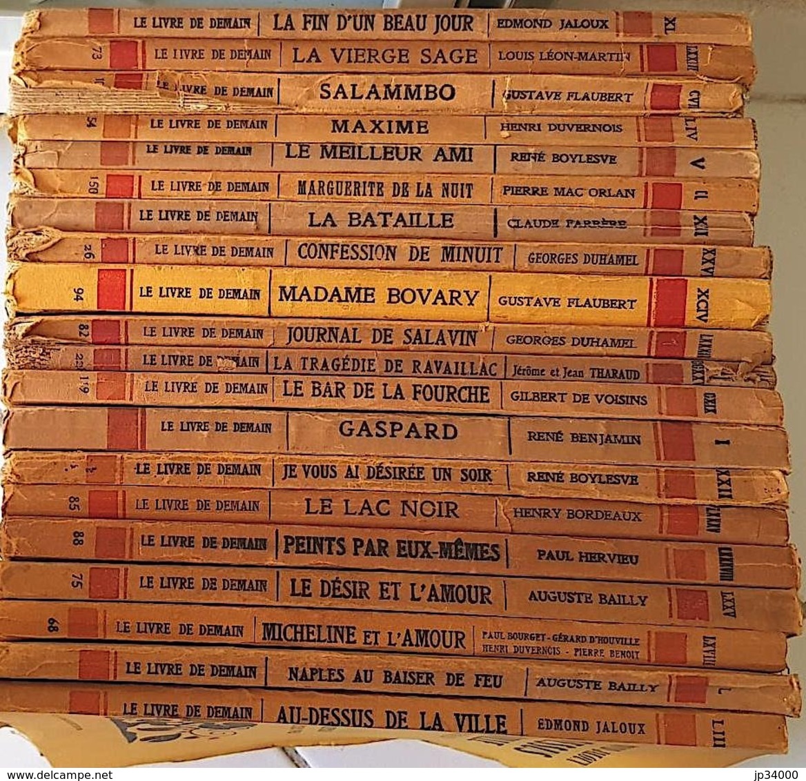 Lot De 20 Livres Différents Collection "Le Livre De Demain" Arthème FAYARD. (Lot B)- DIVERS Auteurs. Voir 6 Scans - Lots De Plusieurs Livres