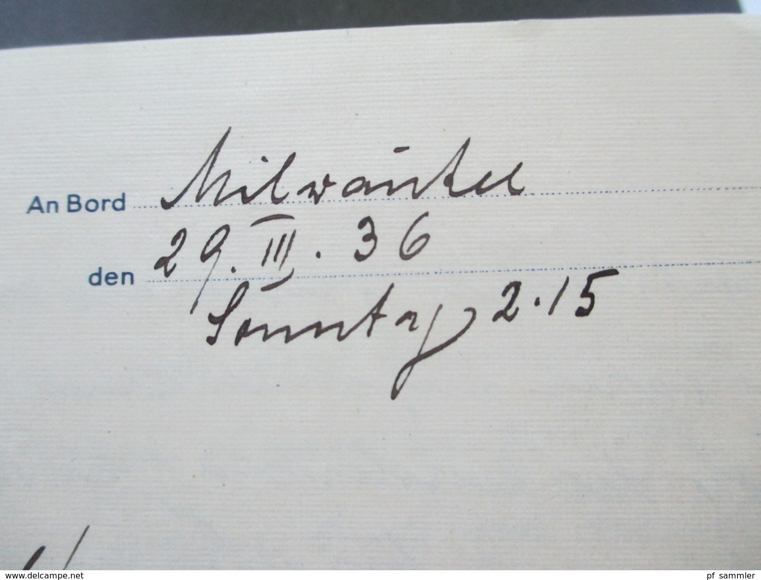 Griechenland 1936 Umschlag Und Beleg Der Hamburg Amerika Linie Geschrieben In Milwaukee Nach Wien. HAPAG - Lettres & Documents