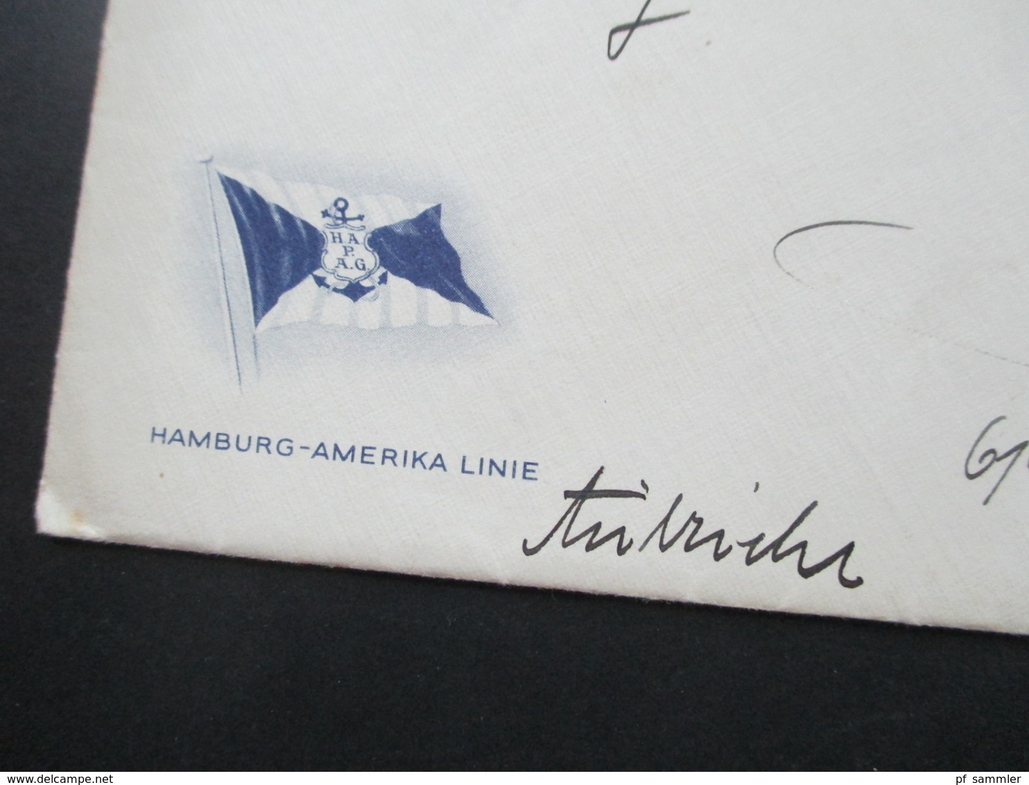 Griechenland 1936 Umschlag und Beleg der Hamburg Amerika Linie geschrieben in Milwaukee nach Wien. HAPAG