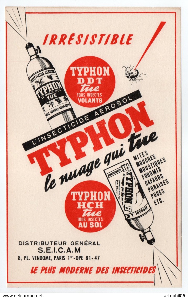 - BUVARD TYPHON - L'INSECTICIDE AEROSOL - - T