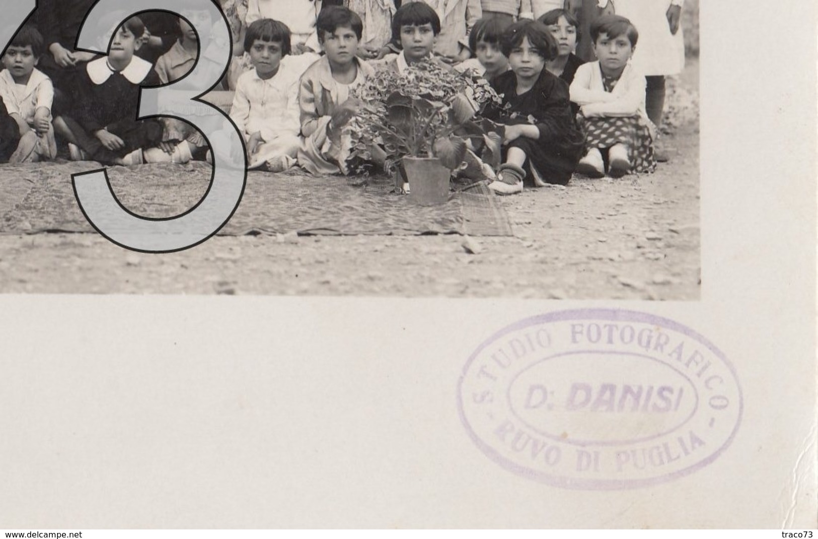 RUVO DI PUGLIA _ Anni 30/40  /  Istituto Don Bosco - Bambini, Insegnanti E Suore In Posa  _  Foto Formato Cm. 17,5 X 23 - Luoghi