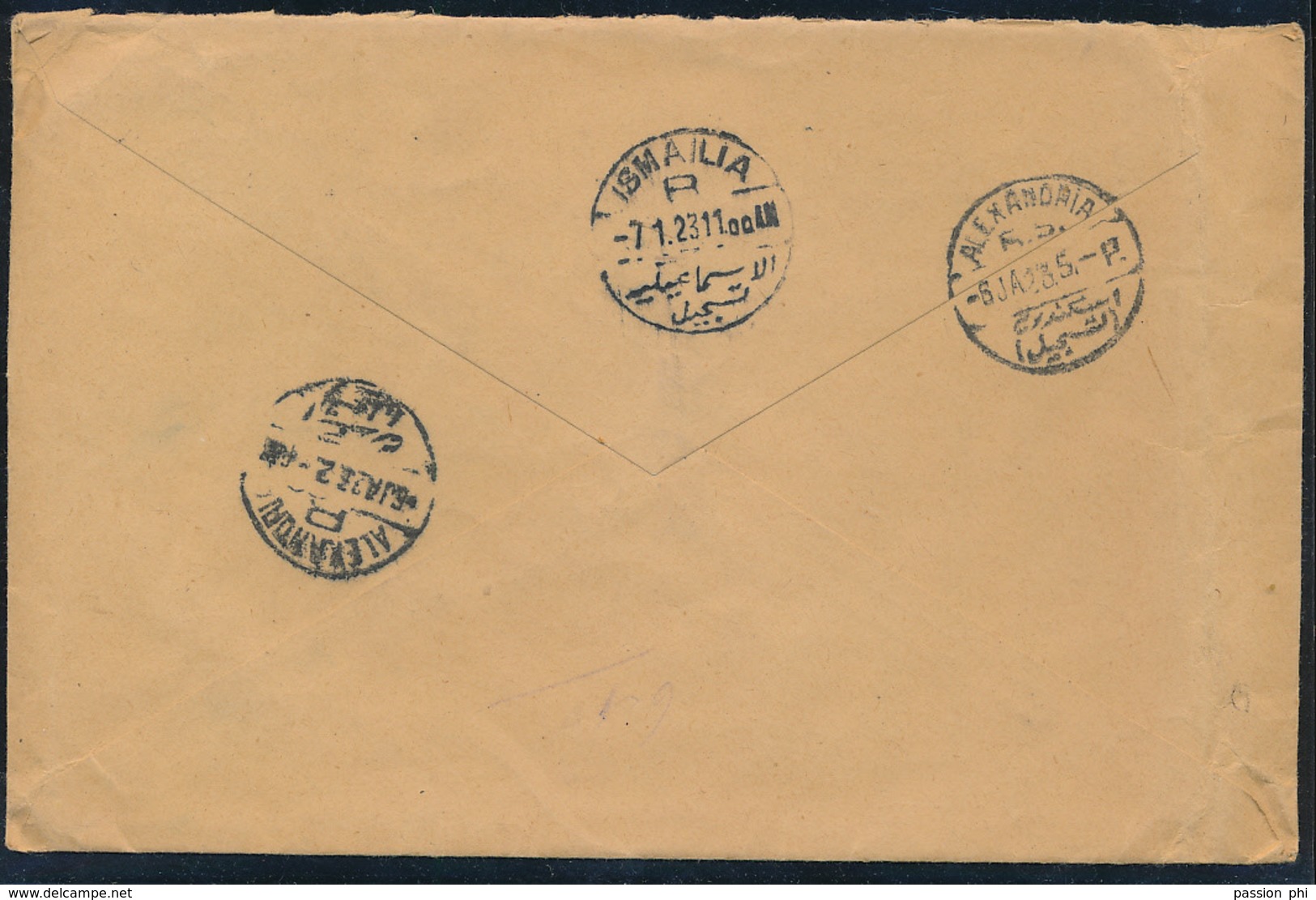 ITALY LIBYA REGISTERED COVER FROM TRIPOLI 26.12.22 TO EGYPTE - Libia