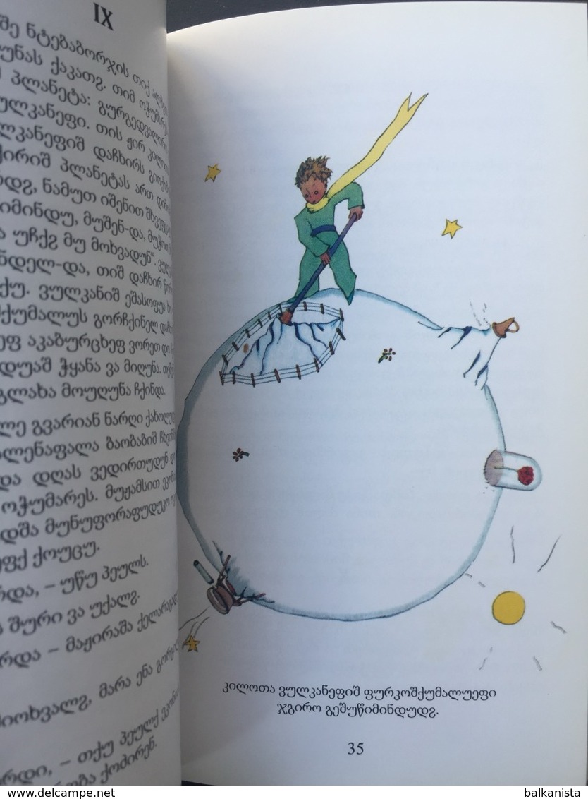 LITTLE PRINCE Antoine De Saint Exupery C'ic'e Mapaskiri Mingrelian Language - Junior