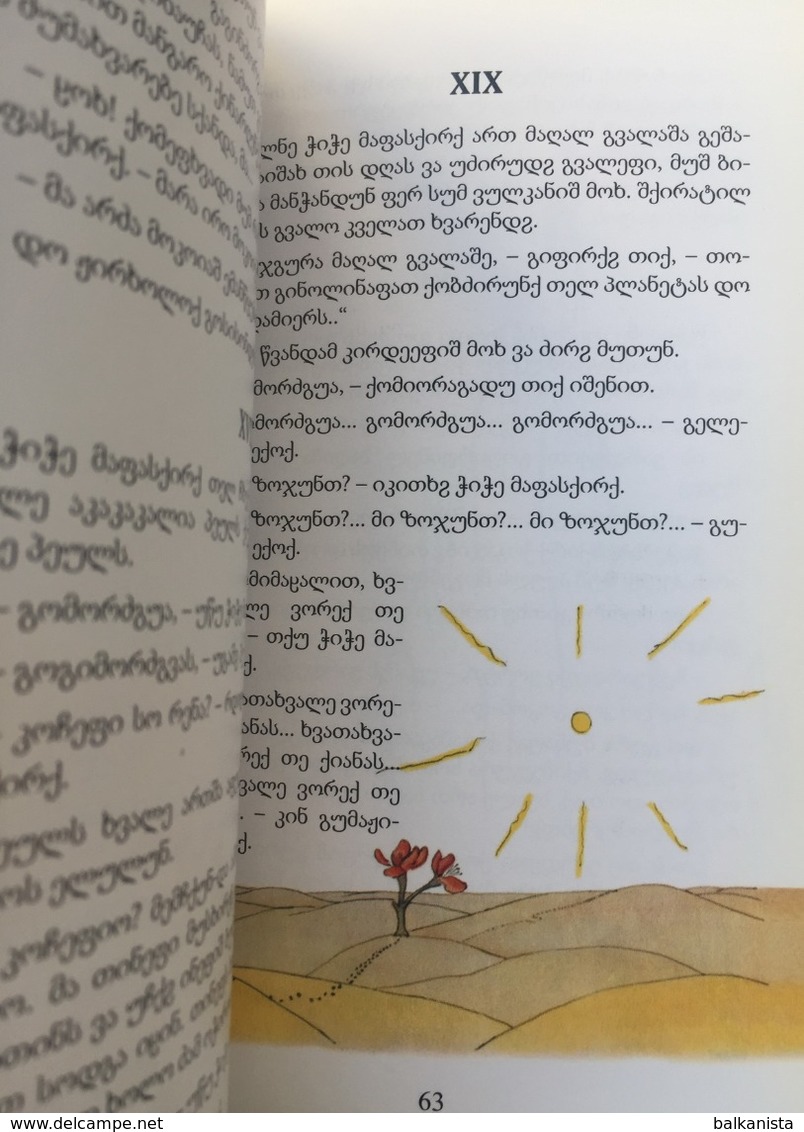 LITTLE PRINCE Antoine De Saint Exupery C'ic'e Mapaskiri Mingrelian Language - Junior