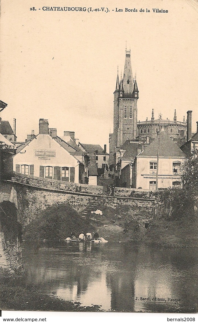 CHATEAUBOURG : Les Bords De La Vilaine ( Lavandières ) - Autres & Non Classés