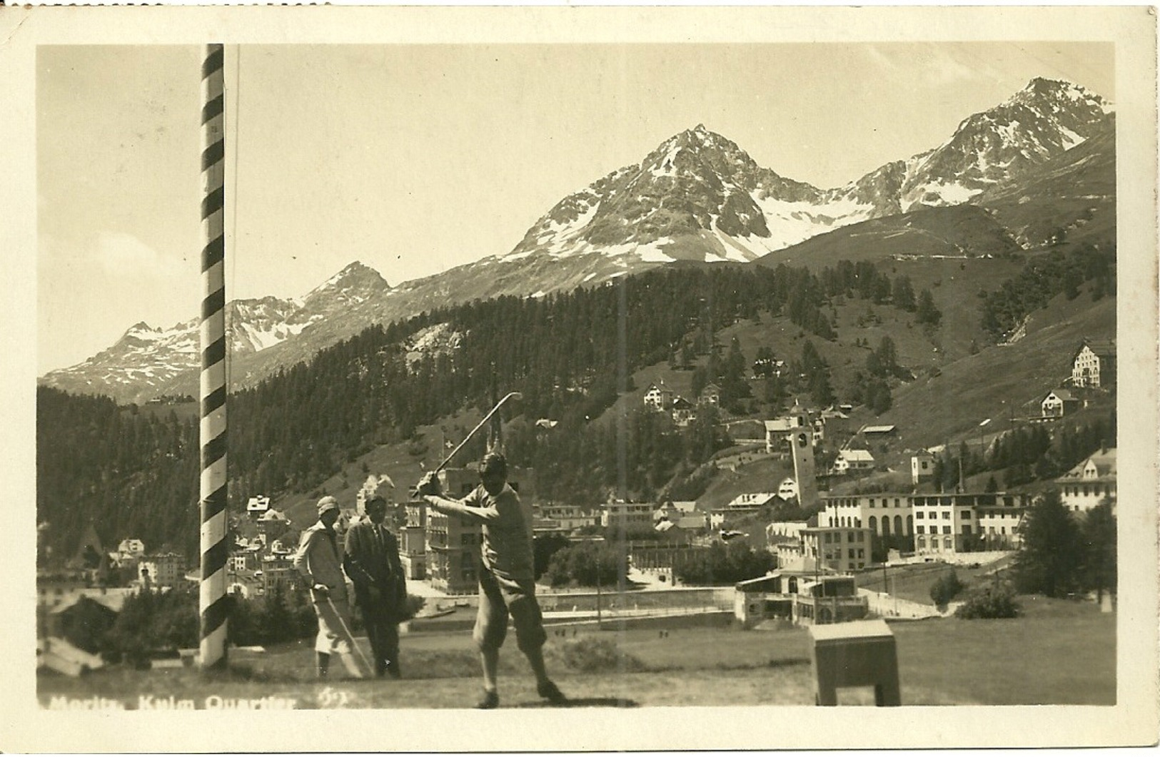 Suisse  - SAINT MORITZ - Joueur De Golf - Sankt Moritz