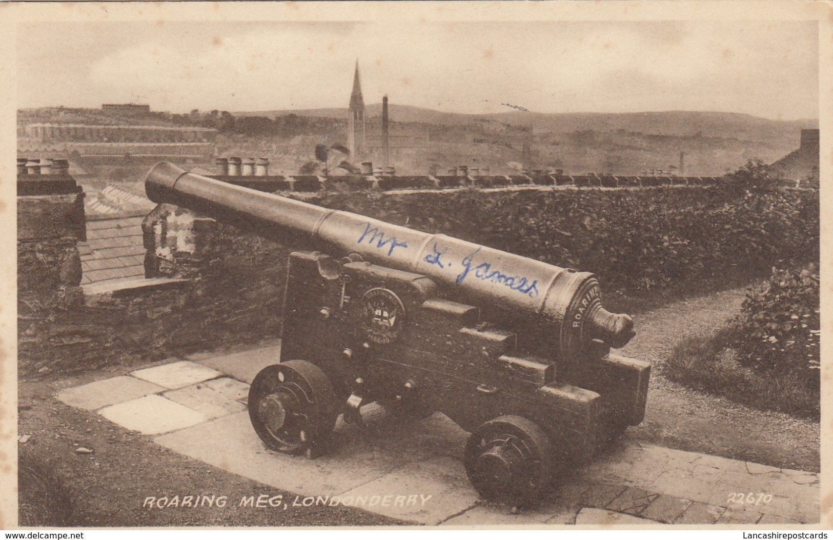 Postcard Roaring Meg Londonderry Derry PU Coleraine 1956 My Ref  B13634 - Londonderry