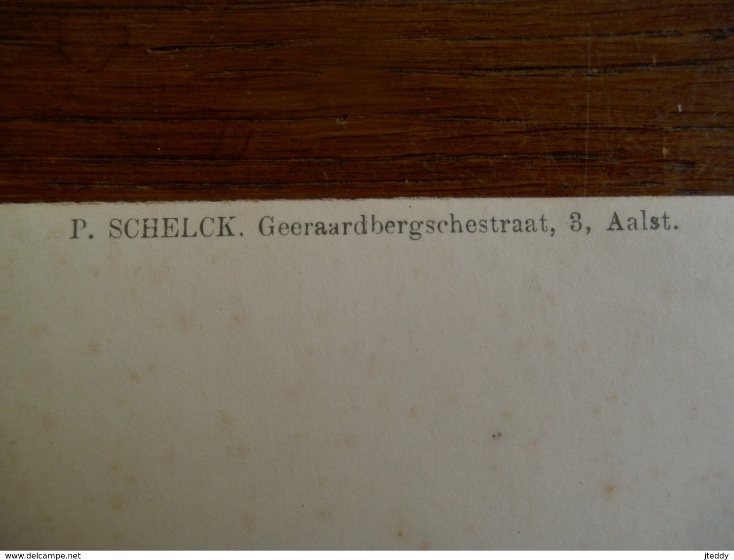 Oude Foto Van Dame Met Boek  Door Fotograaf  P . SCHELCK  Geeraardbergschestraat AALST - Geïdentificeerde Personen