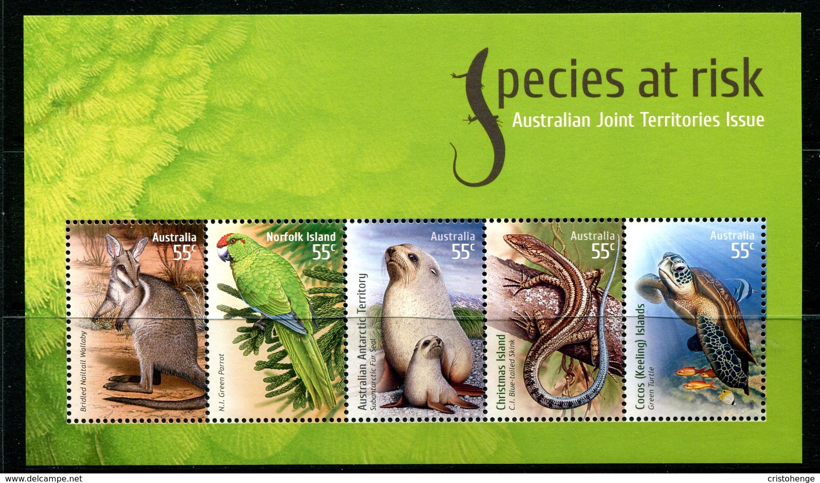 Australia 2009 Species At Risk MS MNH (SG MS3252) - Nuovi