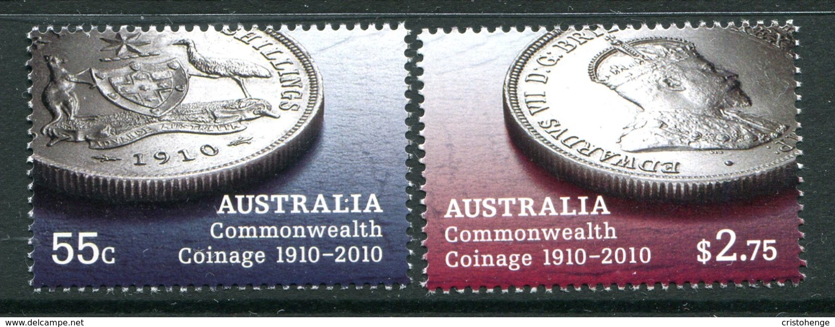 Australia 2010 Centenary Of First Australian Commonwealth Coins Set MNH (SG 3350-3351) - Mint Stamps