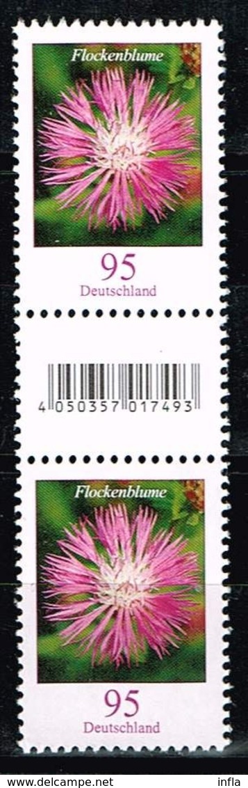 Bund 2019,Michel# 3470 ** Blumen: Flockenblume Mit EAN-Code Und Nr. 430 - Unused Stamps