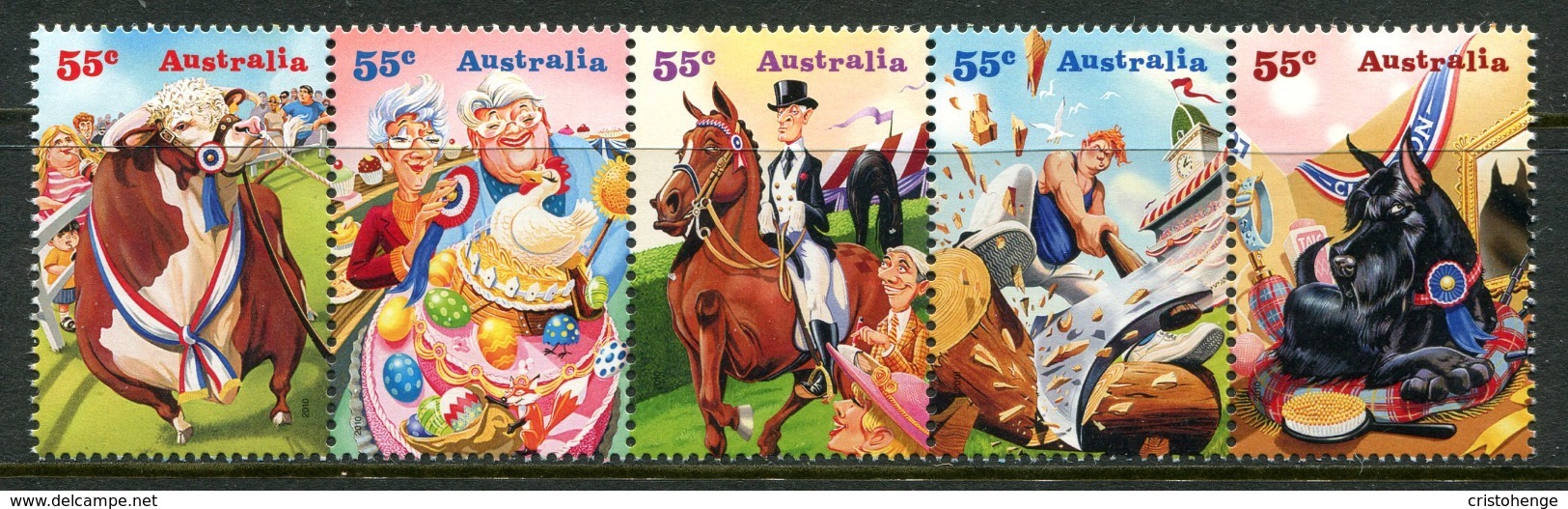Australia 2010 Come To The Show Set MNH (SG 3361-3365) - Mint Stamps