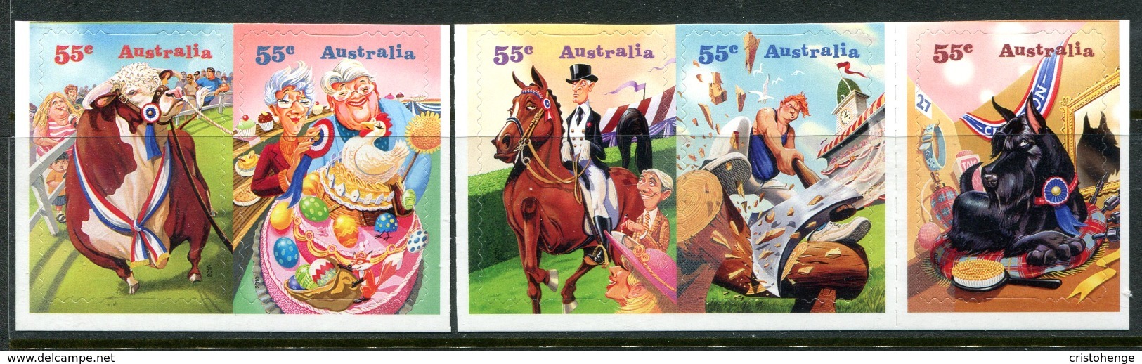 Australia 2010 Come To The Show - Self-adhesive Set MNH (SG 3367-3371) - Mint Stamps