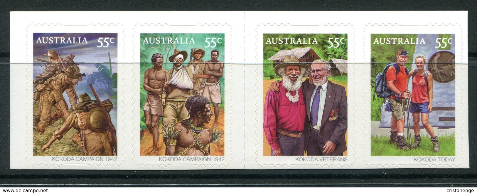 Australia 2010 Kokoda - Self-adhesive Set MNH (SG 3380-3383) - Mint Stamps