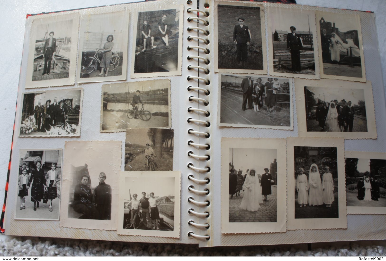 ALBUM Photo Famille Péniche Belgium entre 1930 et 1960 Barge Binnencscheepvaart Bâteau Navire Boat Boot Marine Kanaal