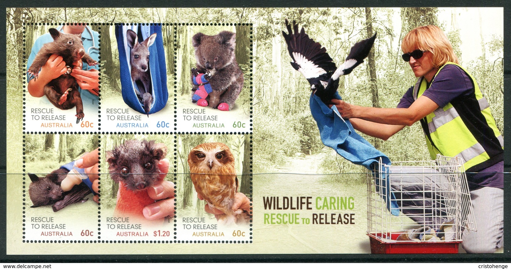 Australia 2010 Wildlife - Rescue To Release MS MNH (SG MS3498) - Mint Stamps