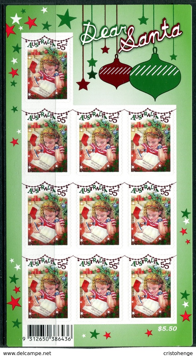 Australia 2010 Christmas - 1st Issue - 55c Girl - Foil Pane MNH (SG 3522) - Mint Stamps