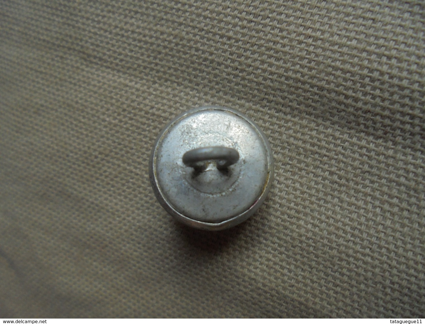 Ancien - Bouton D'uniforme Sapeurs Pompiers En Aluminium - Boutons