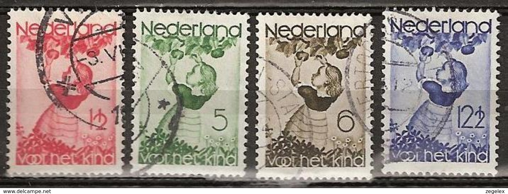 1935 Kind NVPH 279-282 -  Cancelled/gestempeld - Used Stamps