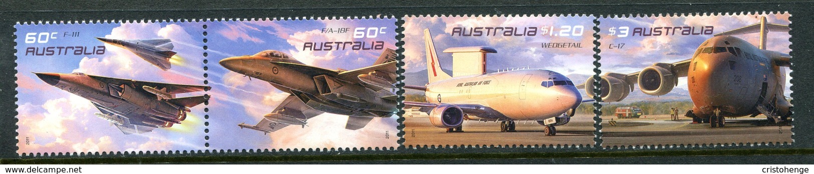 Australia 2011 Royal Australian Air Force Set MNH (SG 3552-3555) - Mint Stamps