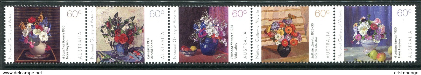 Australia 2011 National Gallery Of Victoria - Flowers Set MNH (SG 3569-3573) - Nuovi