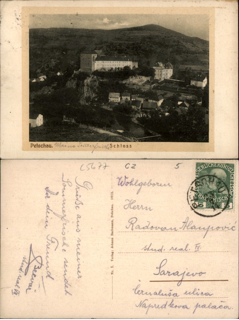 PETSCHAU,CZECH POSTCARD - Repubblica Ceca