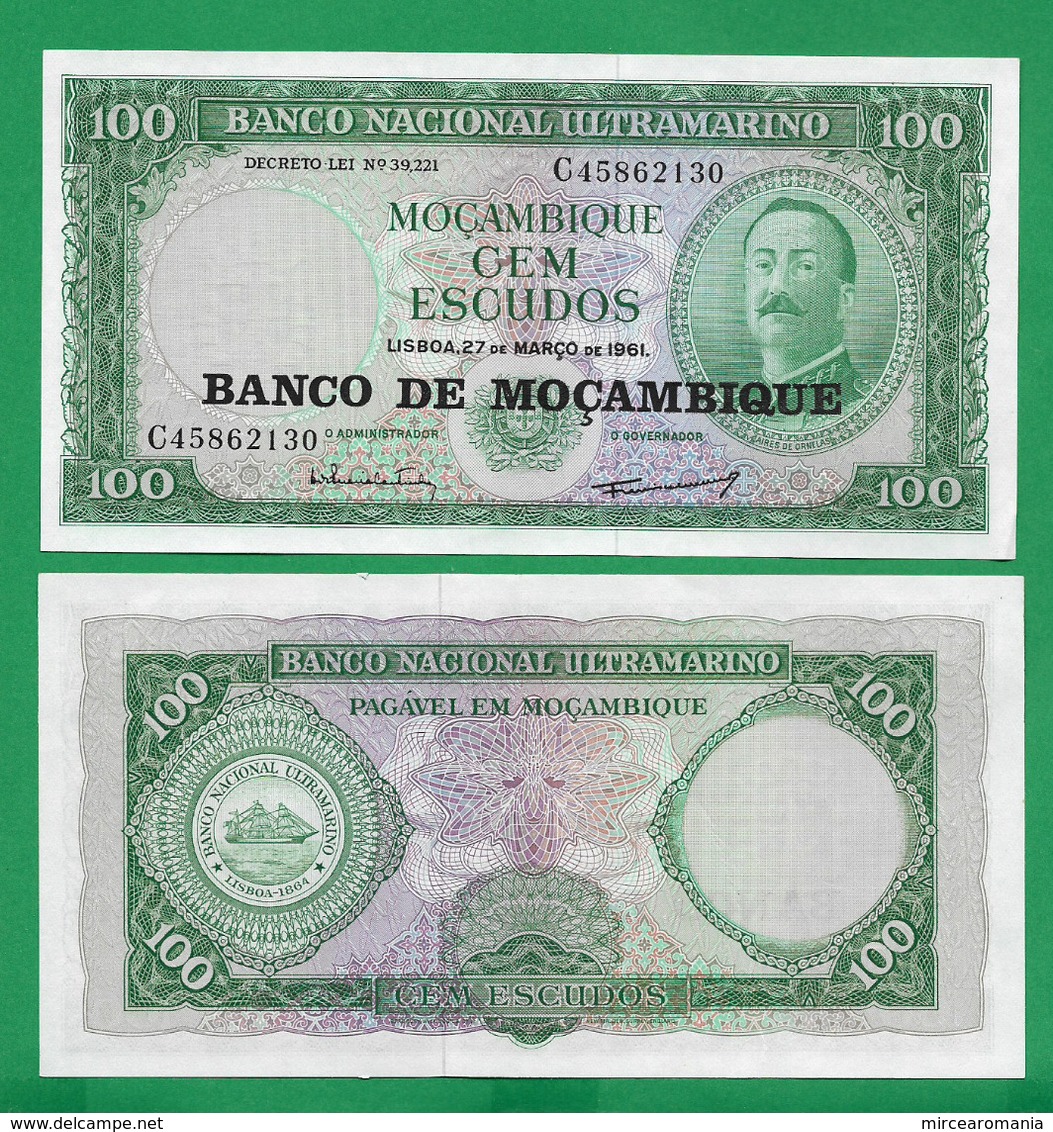 MOZAMBIQUE - 100  ESCUDOS - 1961 – UNC - Mozambique