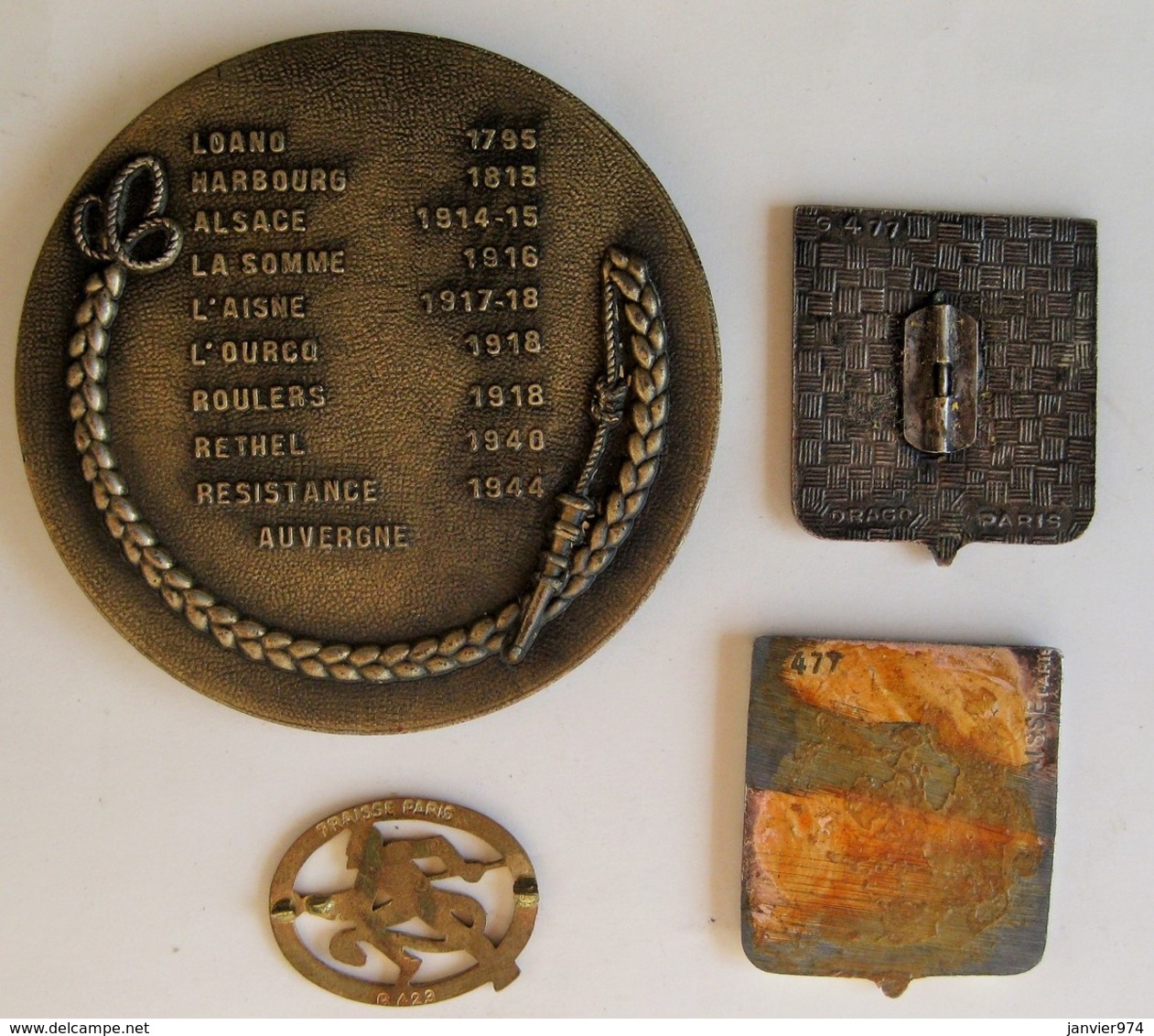 152° Régiment D’Infanterie LES DIABLES ROUGES -  Médaille, Ecus, Insigne. - Other & Unclassified