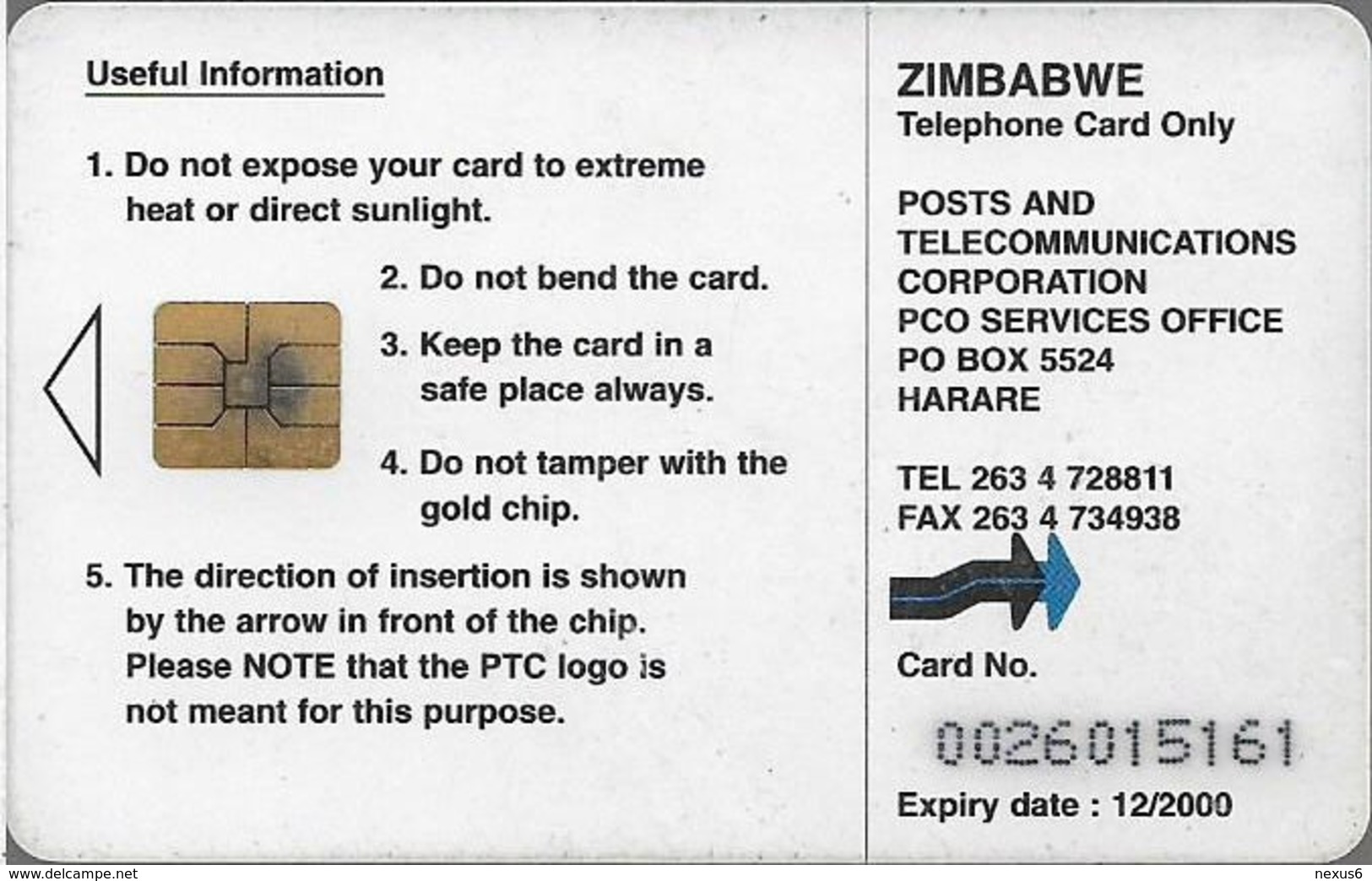 Zimbabwe - PTC - Lilac Breasted Roller Bird - 100Z$, Exp. 12.2000, 30.000ex, Used - Zimbabwe