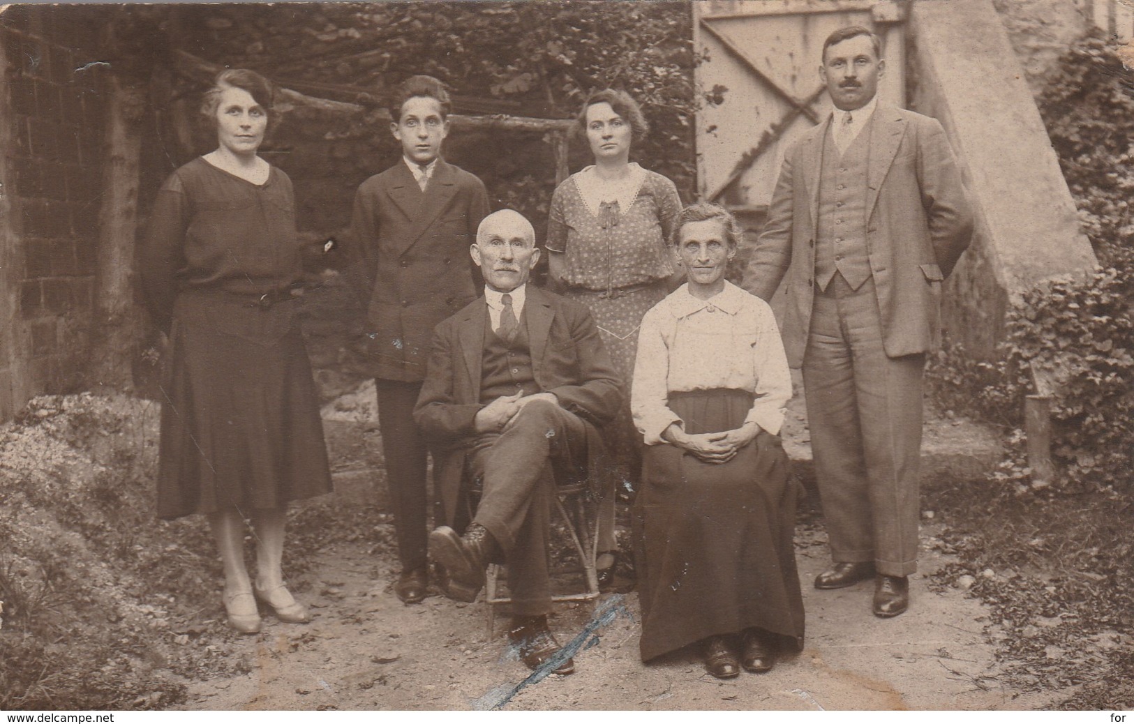 Carte Photo . Famille Bogu.... : SAINT-VALLIER  - Drome - Photographie