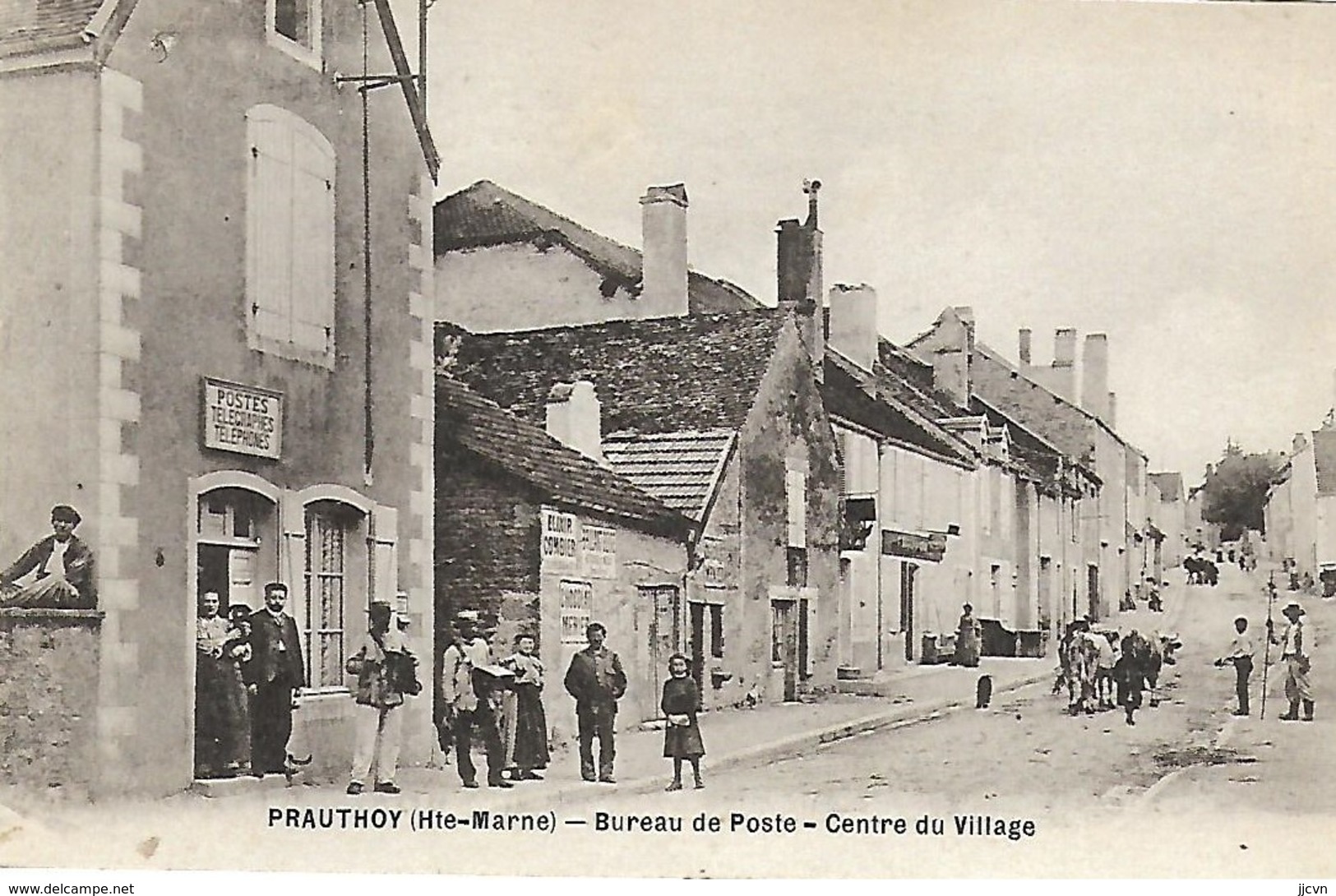 52 - Prauthoy - Bureau De Poste - Centre Du Village - Prauthoy