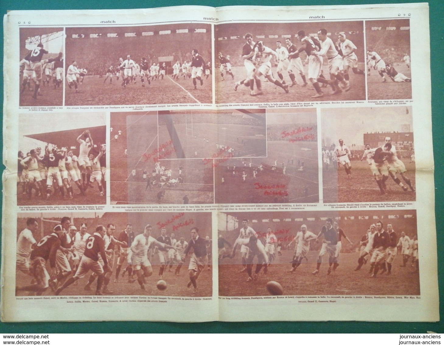 1928 RUGBY - FRANCE = ECOSSE - YVES DU MANOIR - Autres & Non Classés