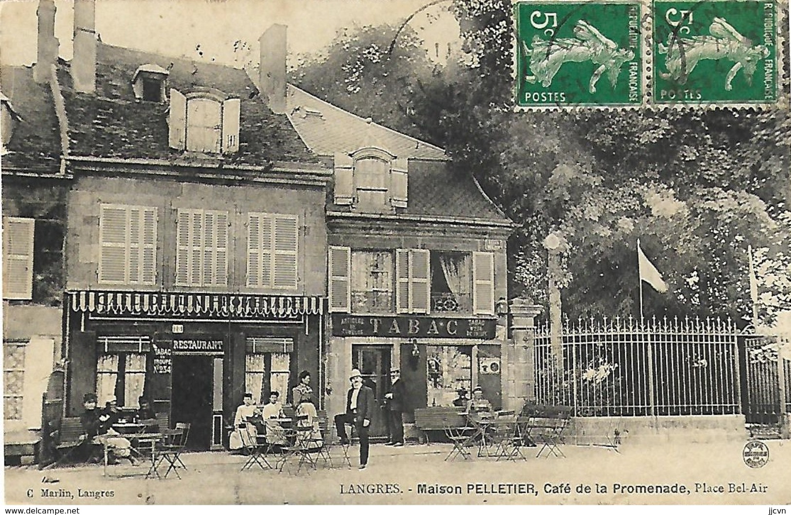 52 - Langres - Maison Pelletier - Café De La Promenade - Place Bel Air - Langres