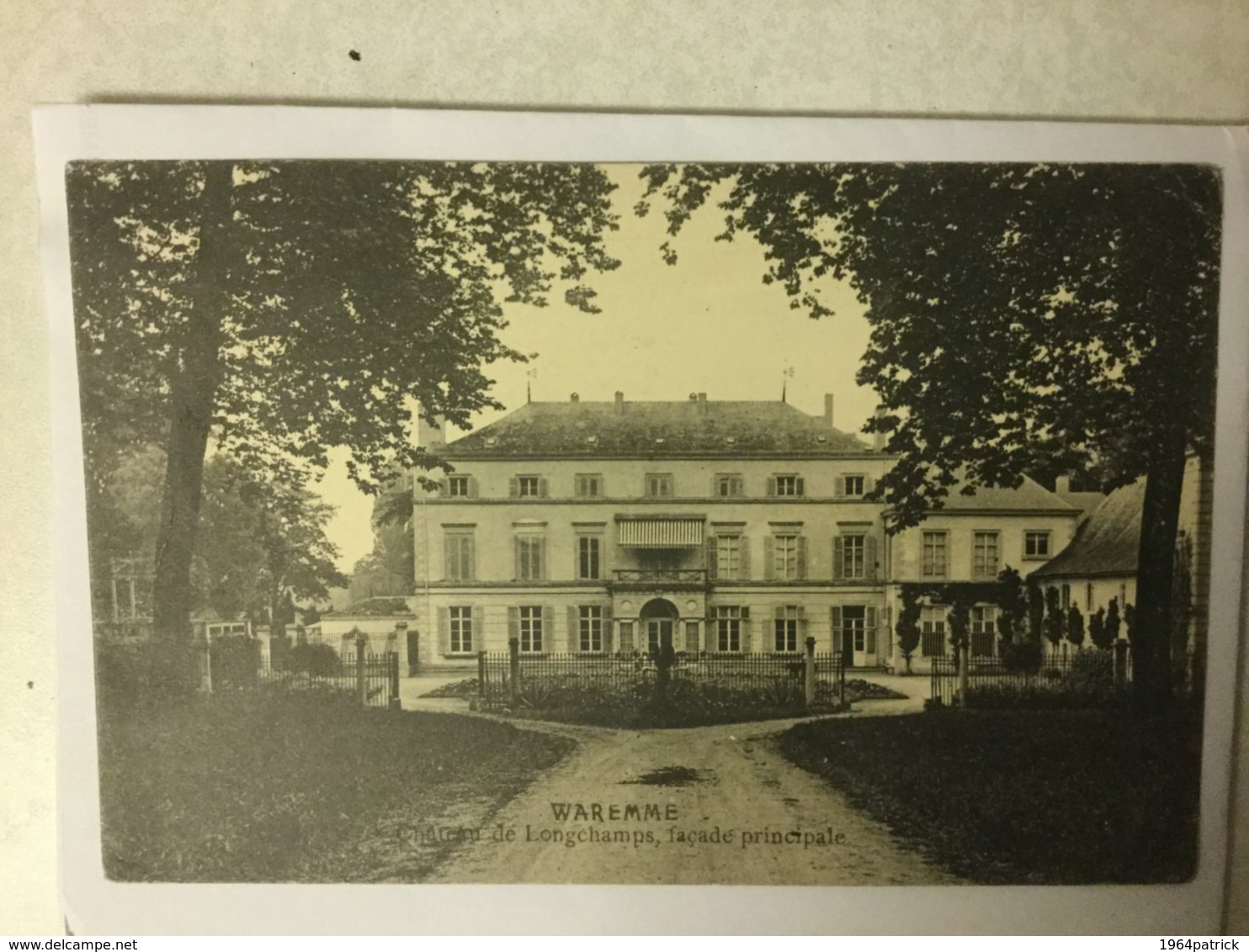 WAREMME  CHATEAU DE LONGCHAMPS , FACADE PRINCIPALE - Waremme