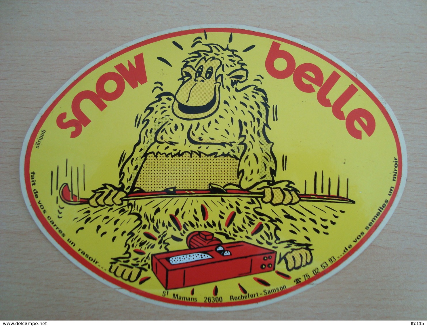 AUTOCOLLANT SNOW BELLE  SAINT MAMANS 26300 ROCHEFORT-SAMSON - Stickers