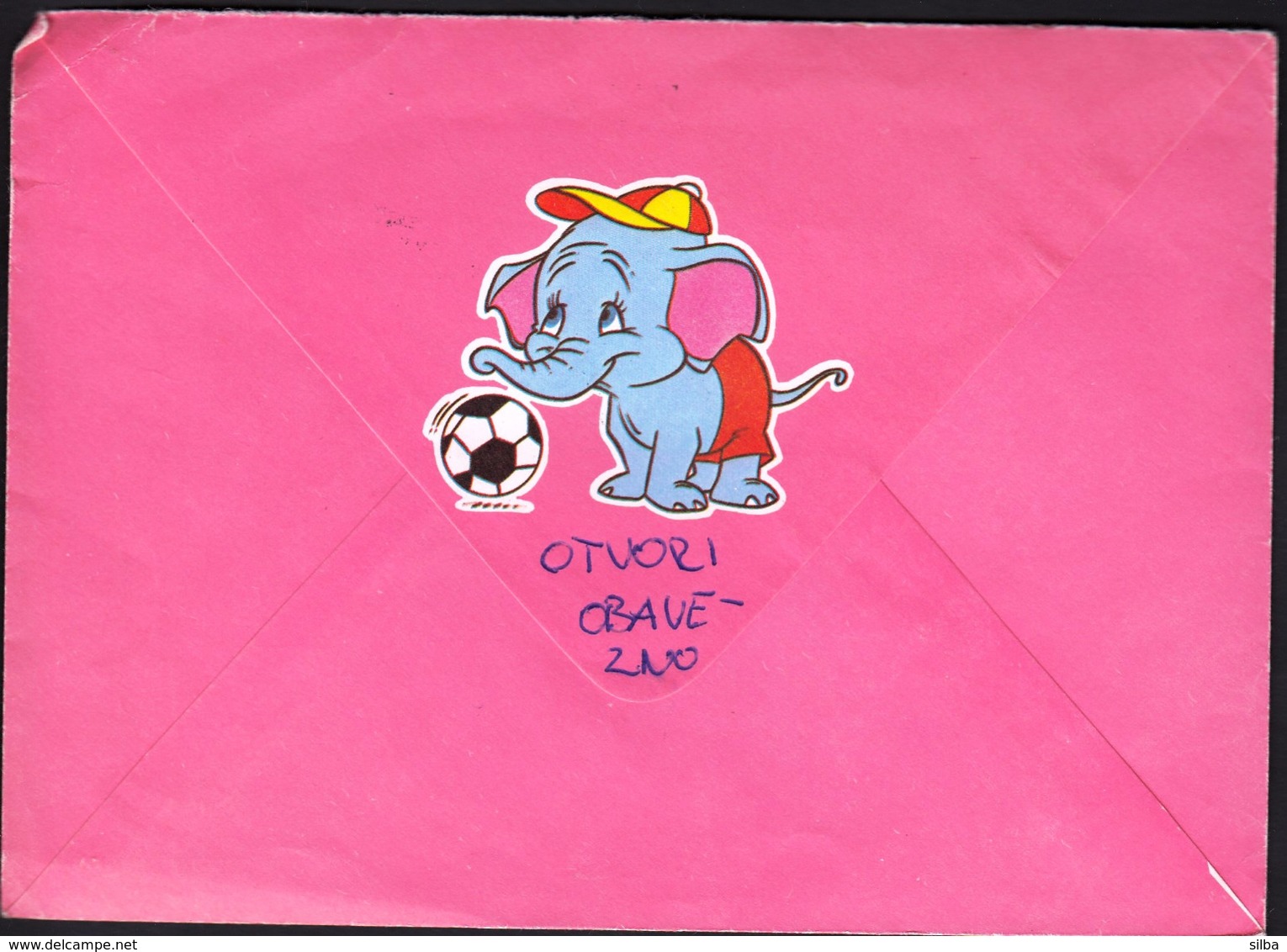 Yugoslavia Croatia Zagreb 1991 / Football, Simby, Elephant, Disney - Other & Unclassified