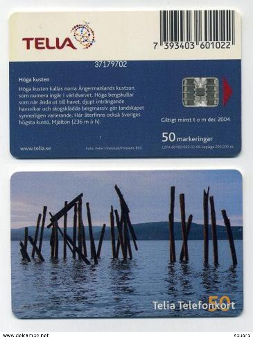 Carte à Puce Téléphonique Suède Sweden Sverige. Phonecard Scheda Cartela Callcard. 50 Markeringar. TELIA Telefonkort - Sweden