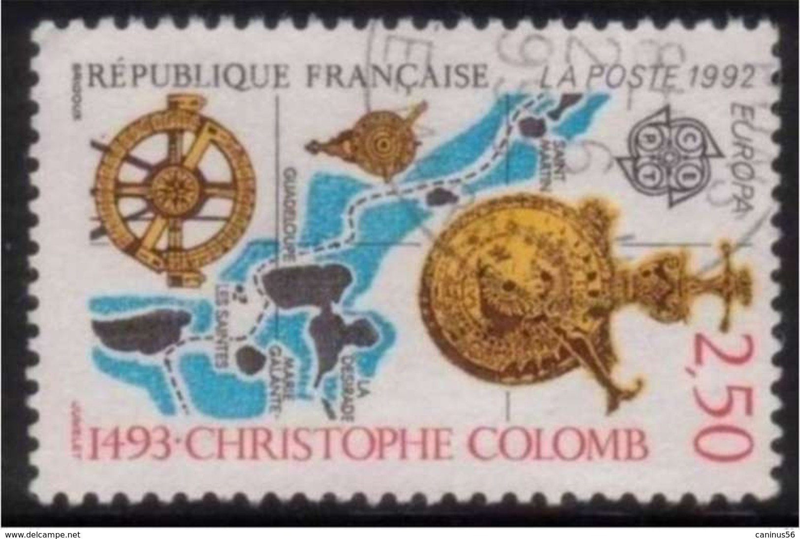 1992 Yt 2755 (o) Europa CEPT - Christophe Colomb - Oblitérés